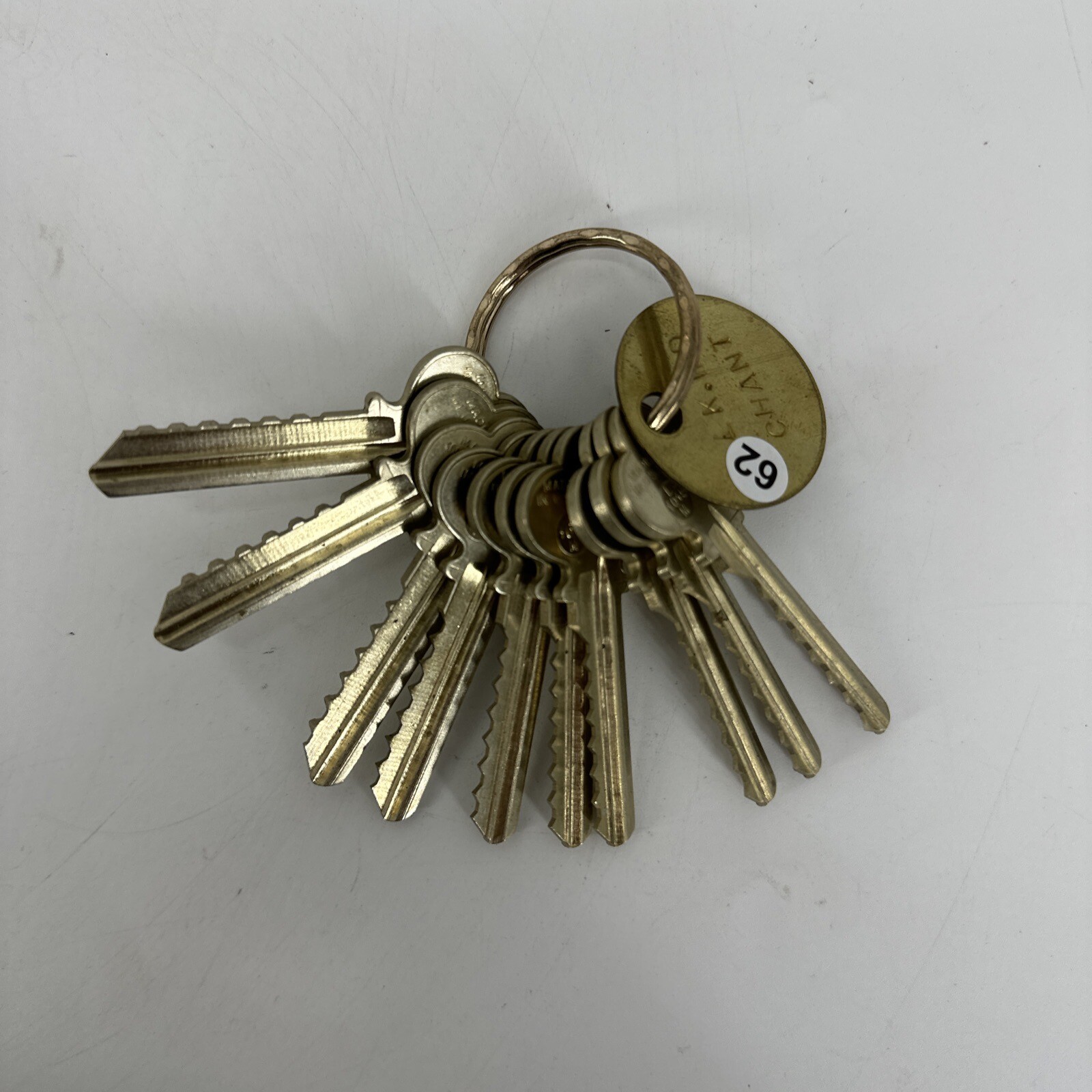SET OF 10 LK WD Chant Lock Guide Master Key Set ILCO L1015M #0-9