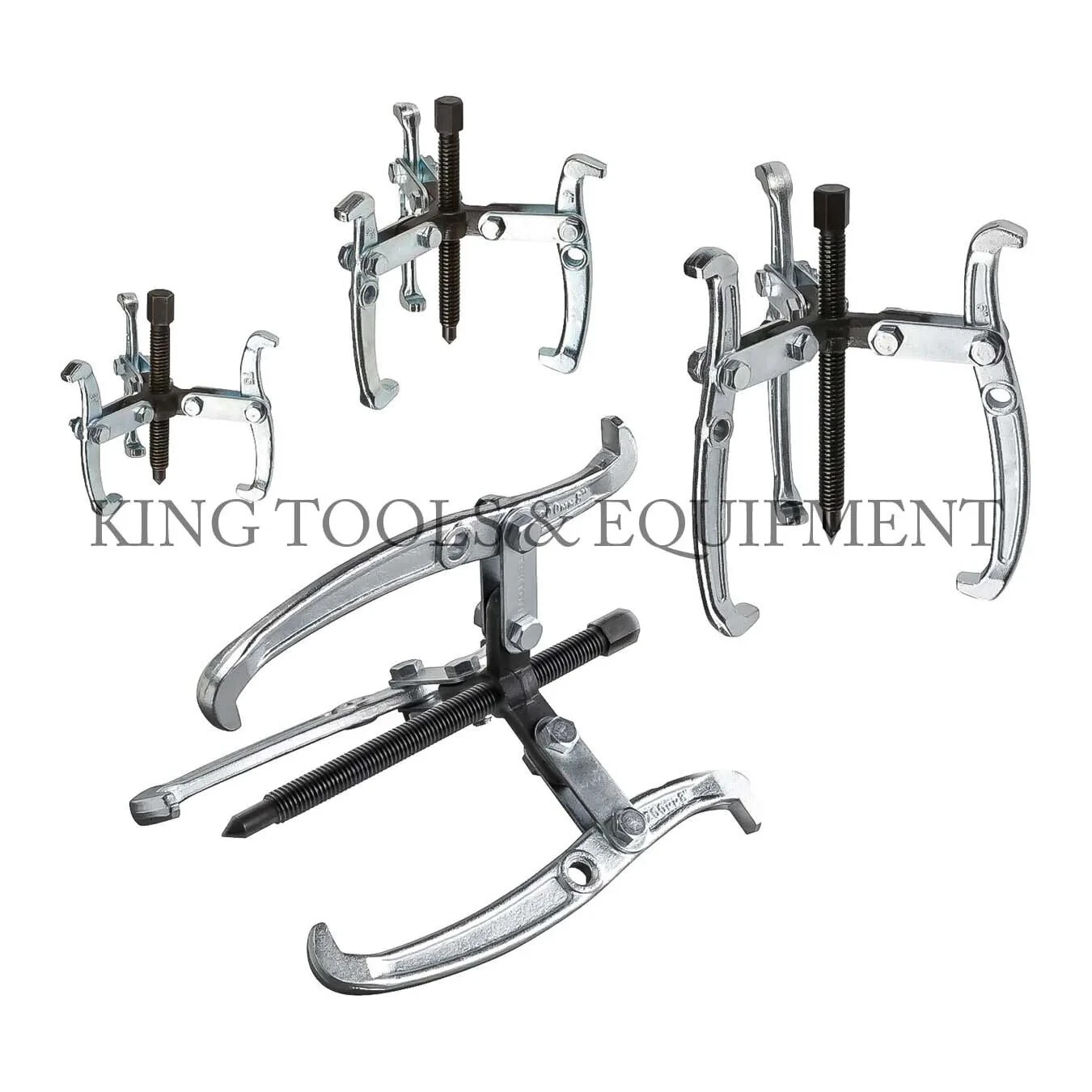 Genuine King Tools 0366-023 4 Pc 3 Jaw Puller Set