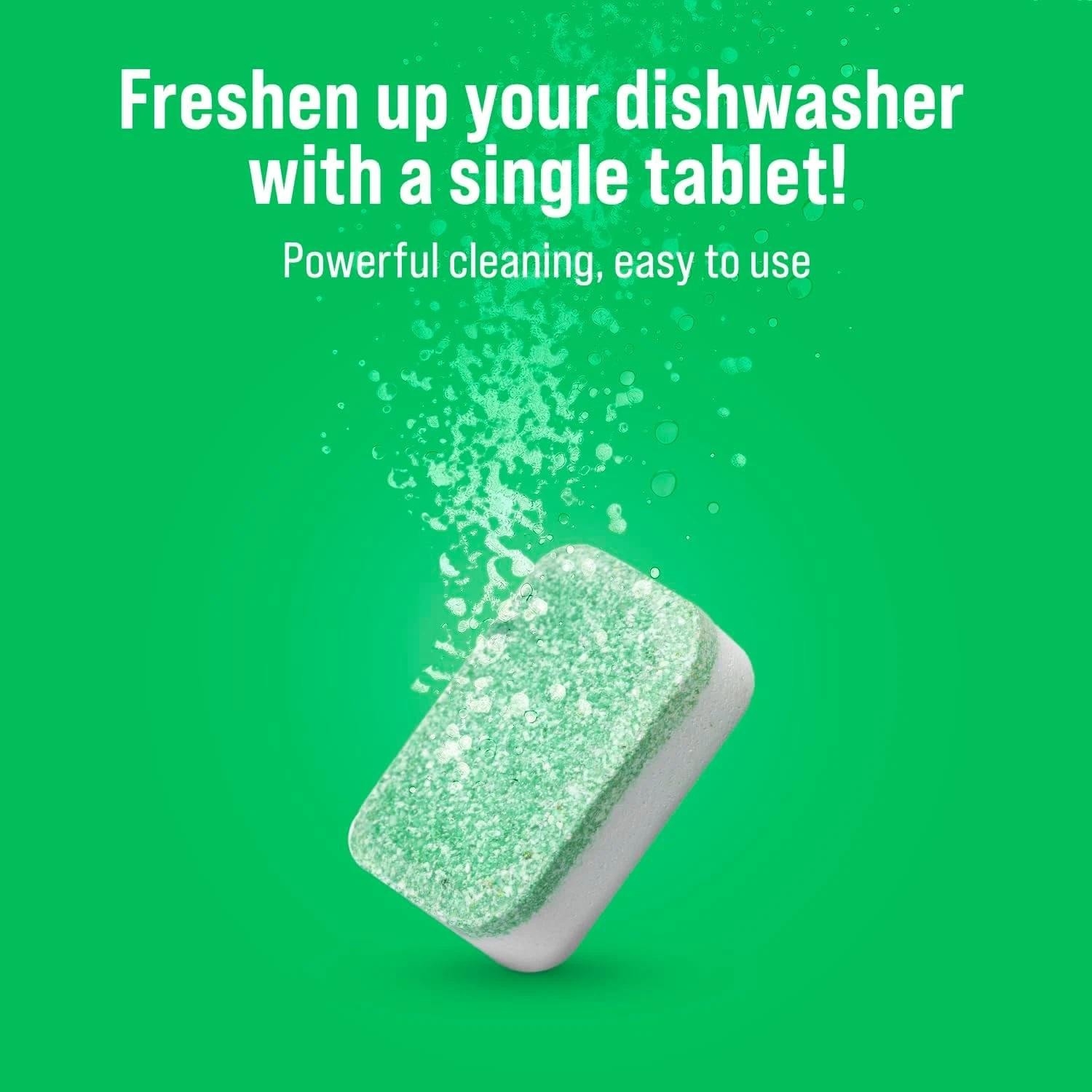 Dishwasher Cleaner Tablets (8 Pack) - Septic Safe Dishwasher Cleaning Tablets Di