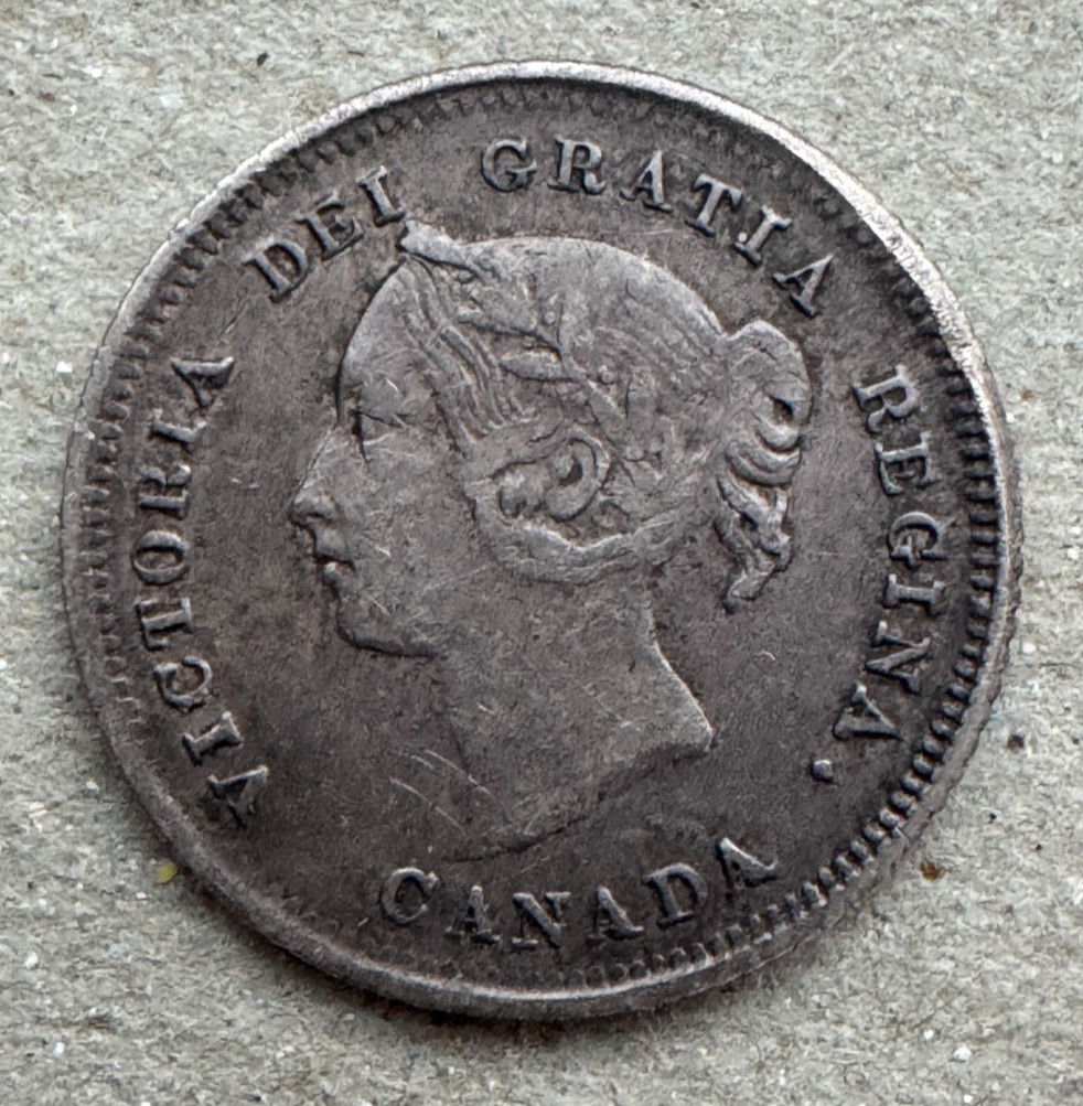 Canada, 5 Cents, 1880 H, KM#2, Obverse 3