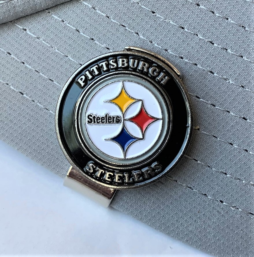 New Pittsburgh Steelers Golf Ball Marker with Magnetic Hat Clip