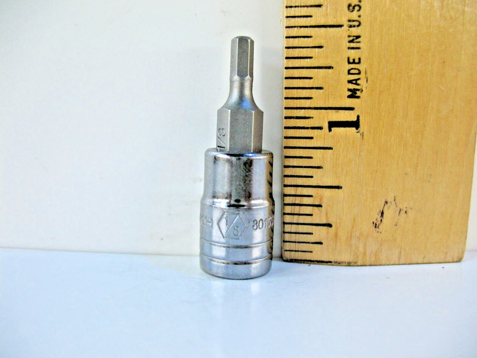 GearWrench 80155N, 1/4" Drive Hex Bit Socket 1/8" - Brand New