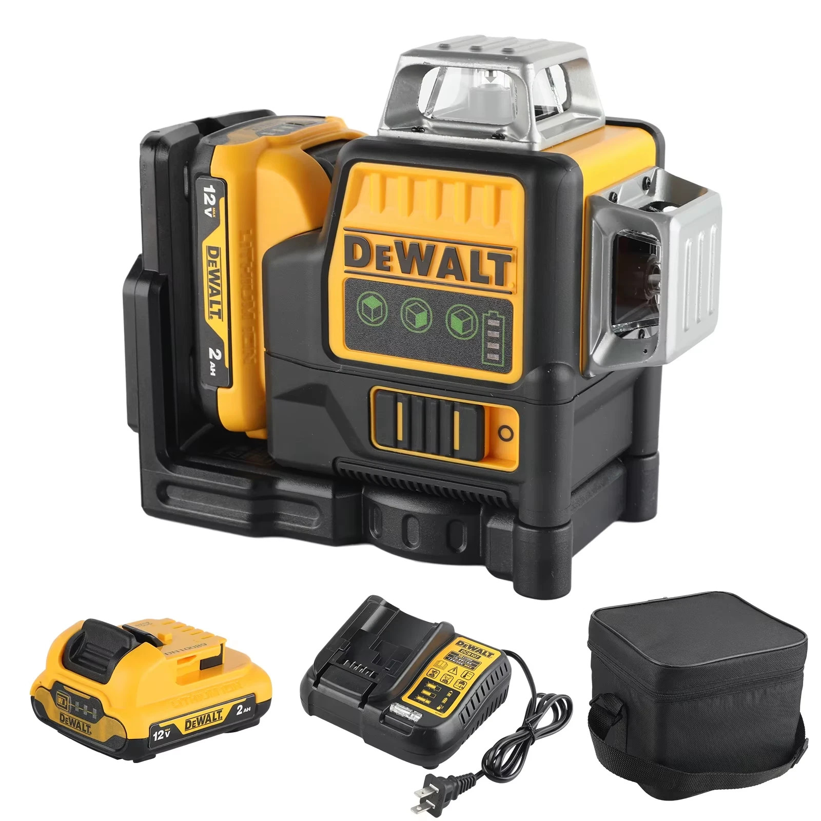 DeWalt DW089LG Green Line 3 x 360 Laser Level Laser + Battery + Charger Li-Ion
