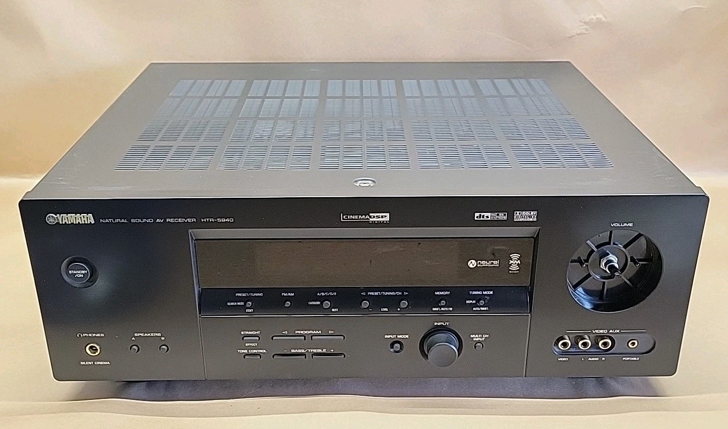 Yamaha HTR-5940 Home Theater Receiver Natural Sound AV No Remote - Tested! *READ