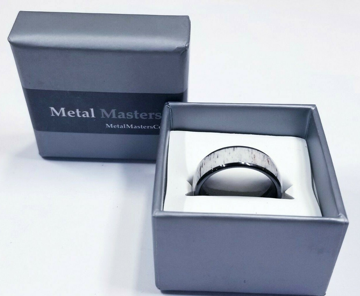 Metal Masters Tungsten Carbide White Oak Design Sz 8
