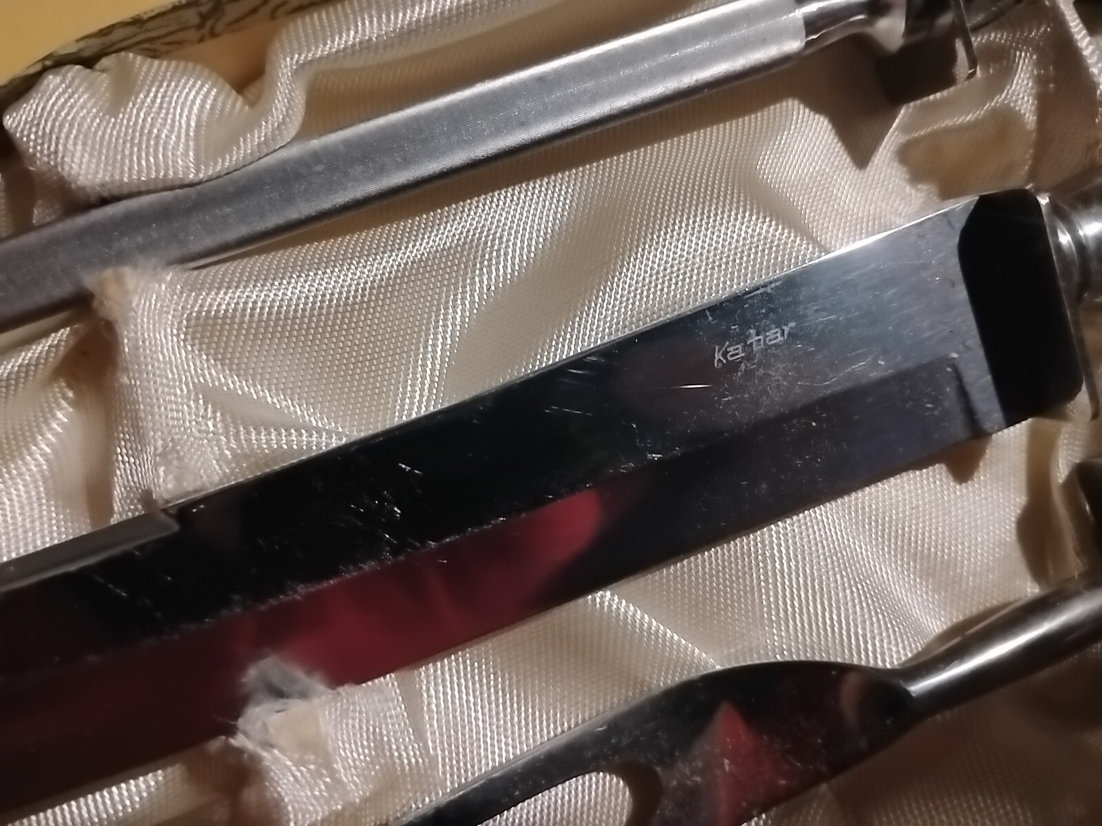 Ka Bar Master Cutlers Union Cutlery Co. Carving Set / Stag Handles