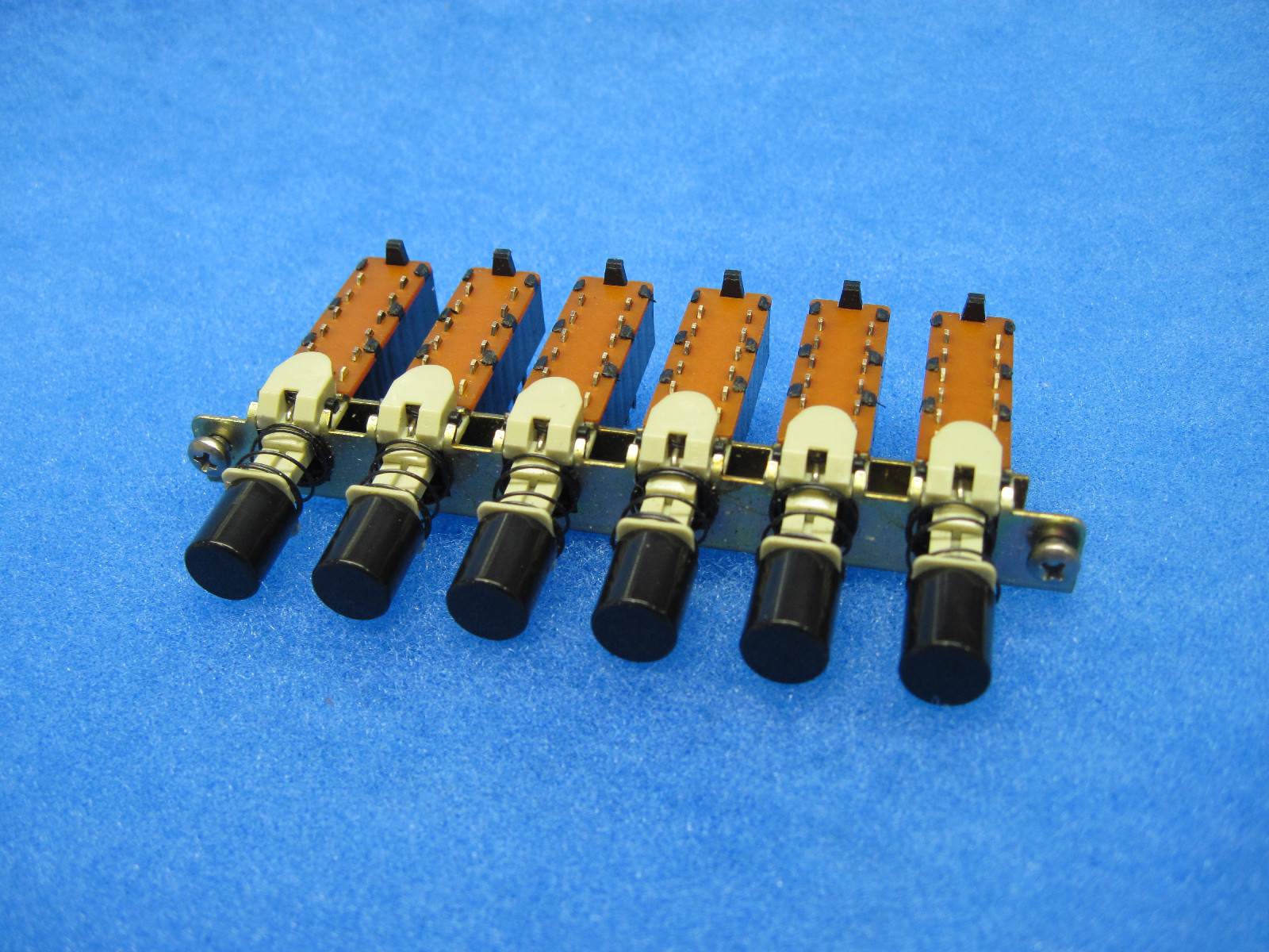 NEW - KIE 6-Pushbutton Switch Assy: 6 X 4PDT, 6 independent switches ($4.95/ea)