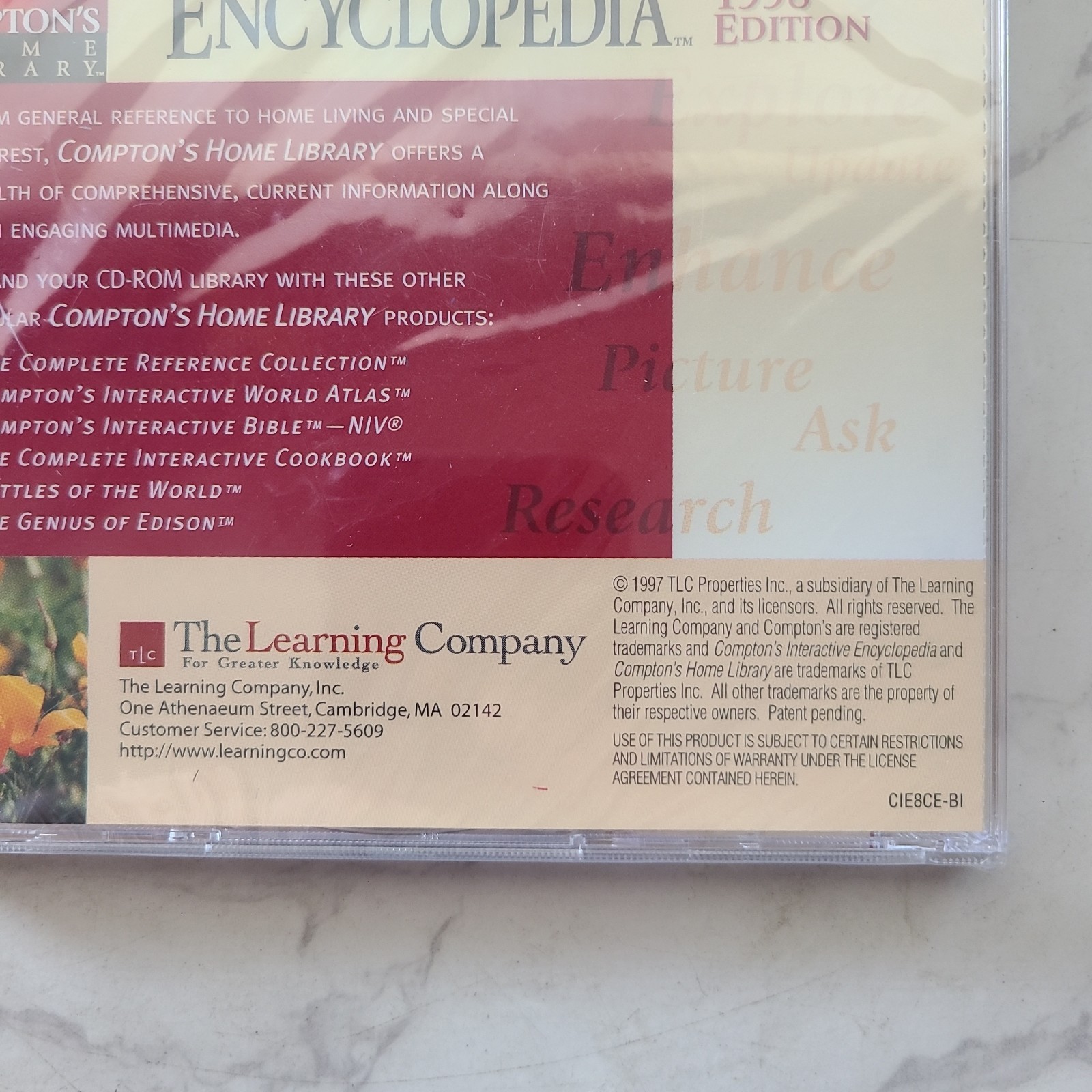 CD-ROM Compton's Home Library Interactive Encyclopedia 1998 Edition NEW SEALED!