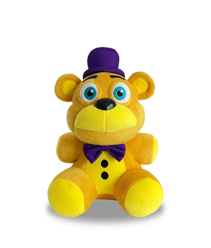 XSmart 7" Fredbear Plush With Eyeliner, FNaF Five Nights at Freddy's