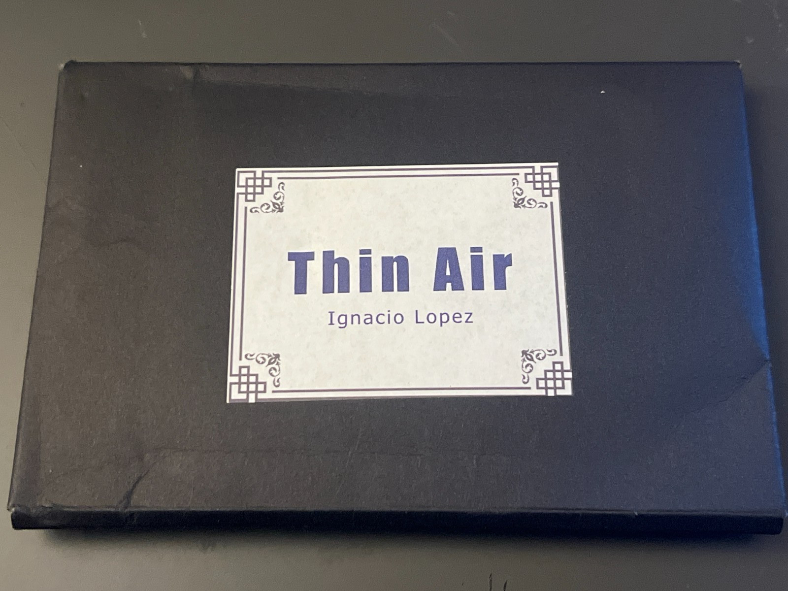 Thin Air Magic Trick – Ignacio Lopez – USED – Visual Close-Up Illusion