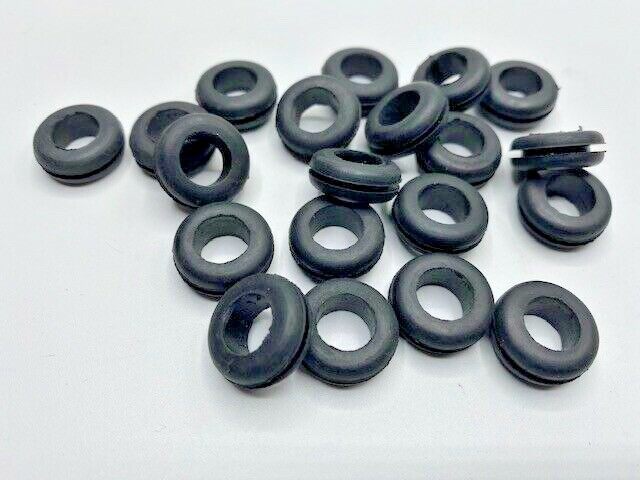 Rubber Grommets 3/8" ID x 1/2" GD, 1/16" Groove (15 Pieces)