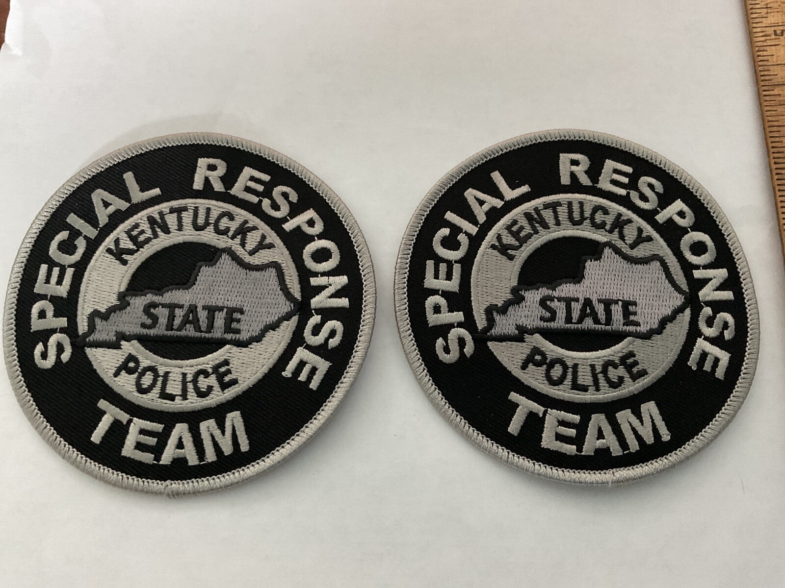 Kentucky State Police Special Response Team Subdued patch set Tracking/Insured