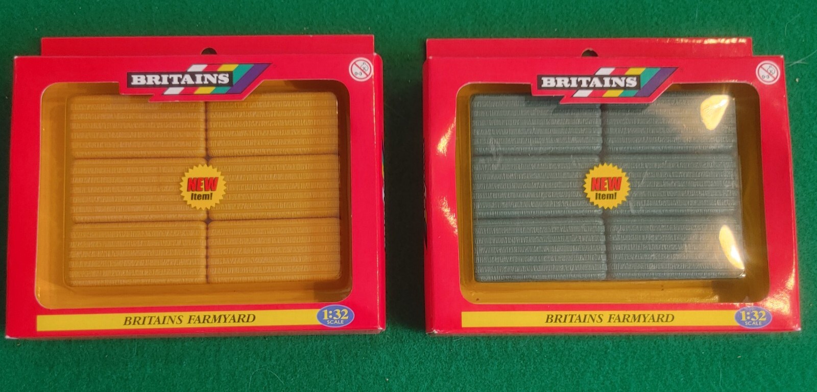 Lot (2) New Sealed Britains Farmyard - Hay/Straw /Alfalfa Plastic Bales 1:32