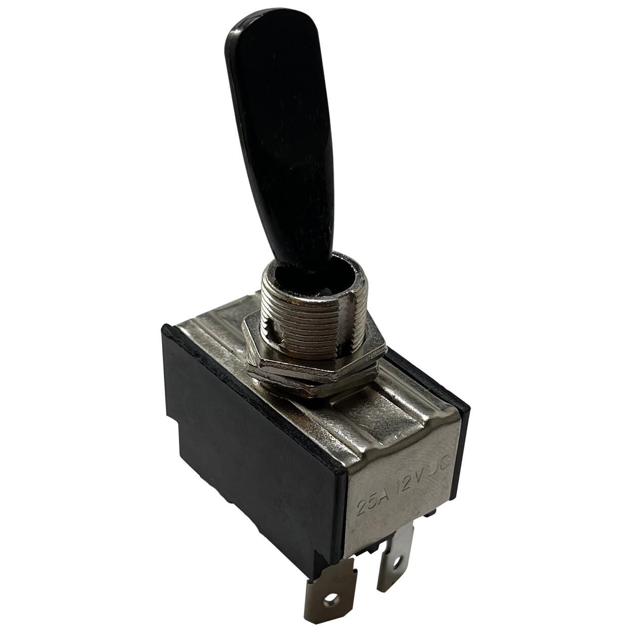 Heavy Duty Momentary MOM ON OFF On Metal Toggle Switch 20 Amps 12 Volt Fits 1/2"