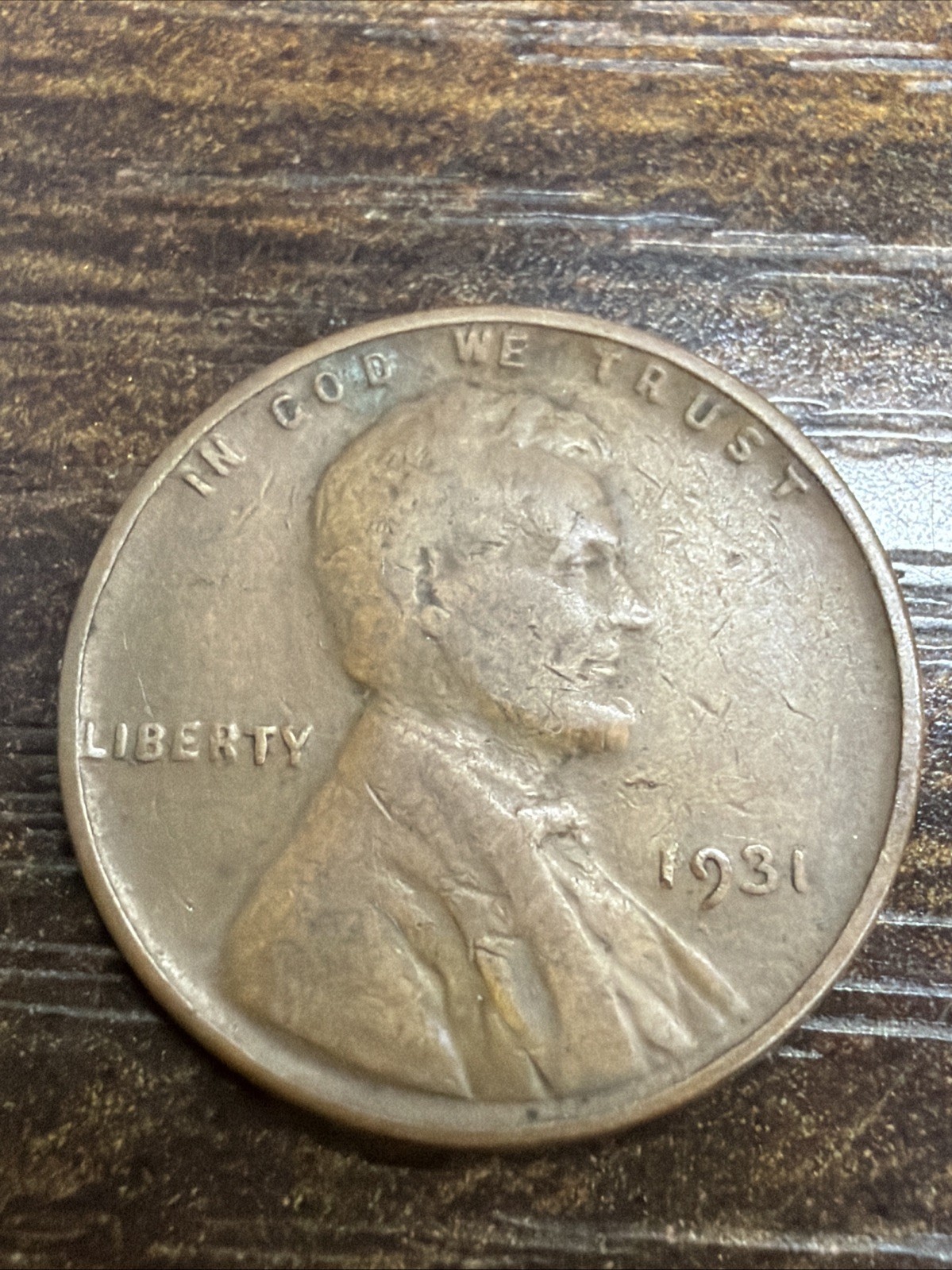 1931 Lincoln Wheat Cent Penny Actual Coin Look At All My Coin Very Fine