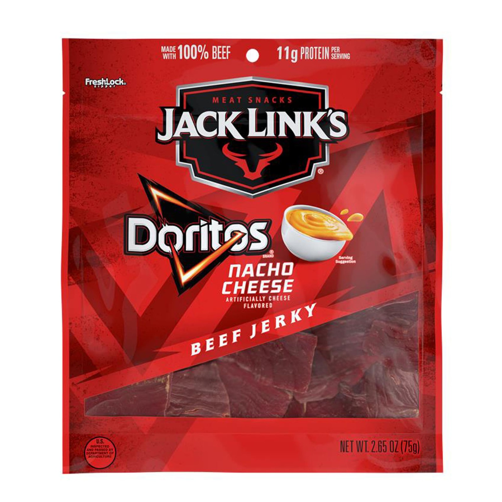 Jack Link's Beef Jerky Doritos Nacho Cheese 3 Pack