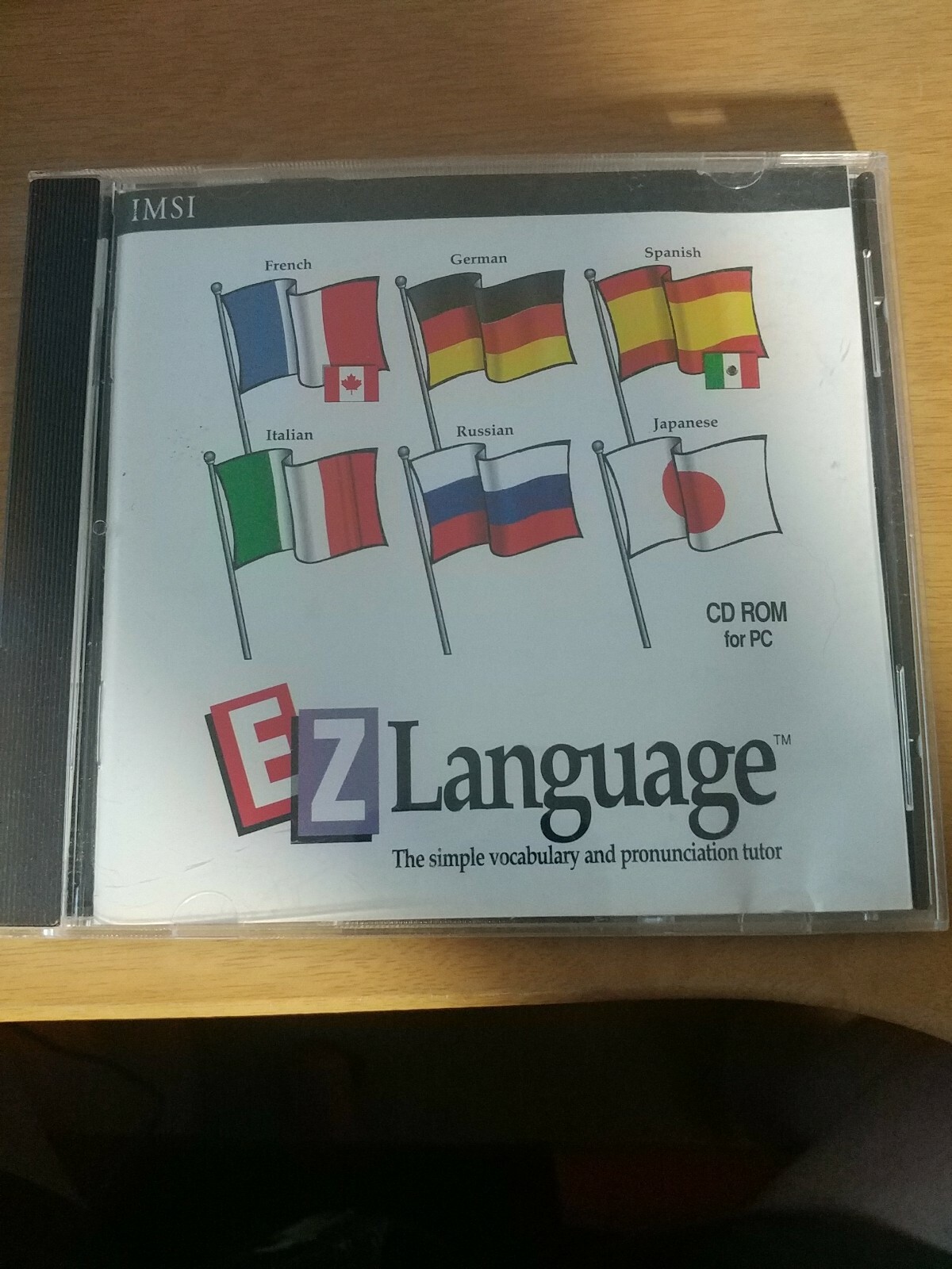 EZ Language 1994 WIN3.1 PC CD ROM French/German/Spanish/Italian/Russian/Japanese