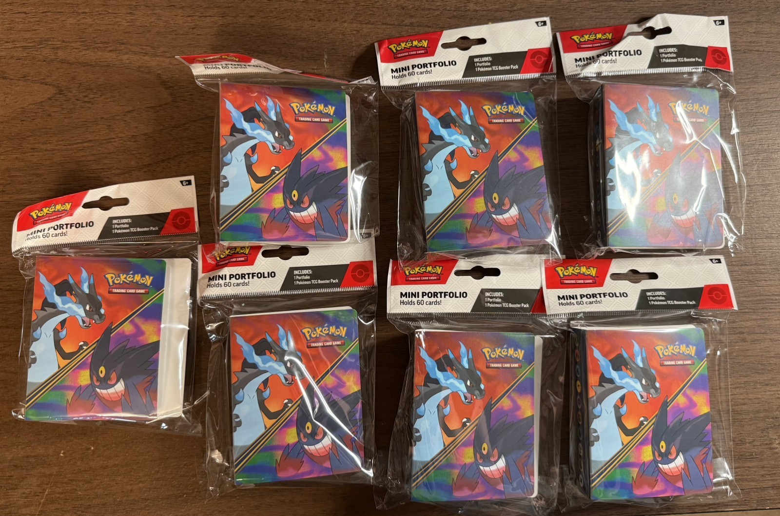 Pokémon Mega Charizard X & Mega Gengar 60 Card Mini Portfolio 7.. BINDERS ONLY.