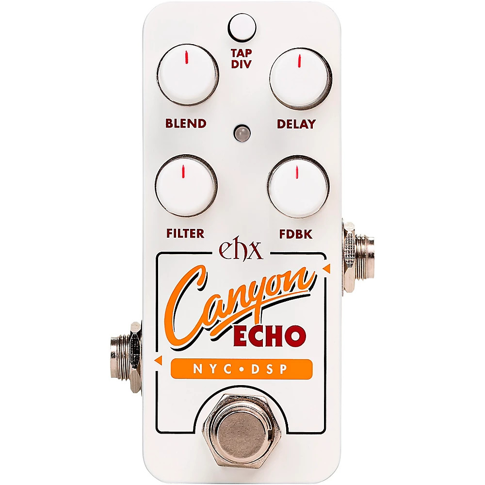 ElectroHarmonix Canyon Echo Digital Delay Effects Pedal White