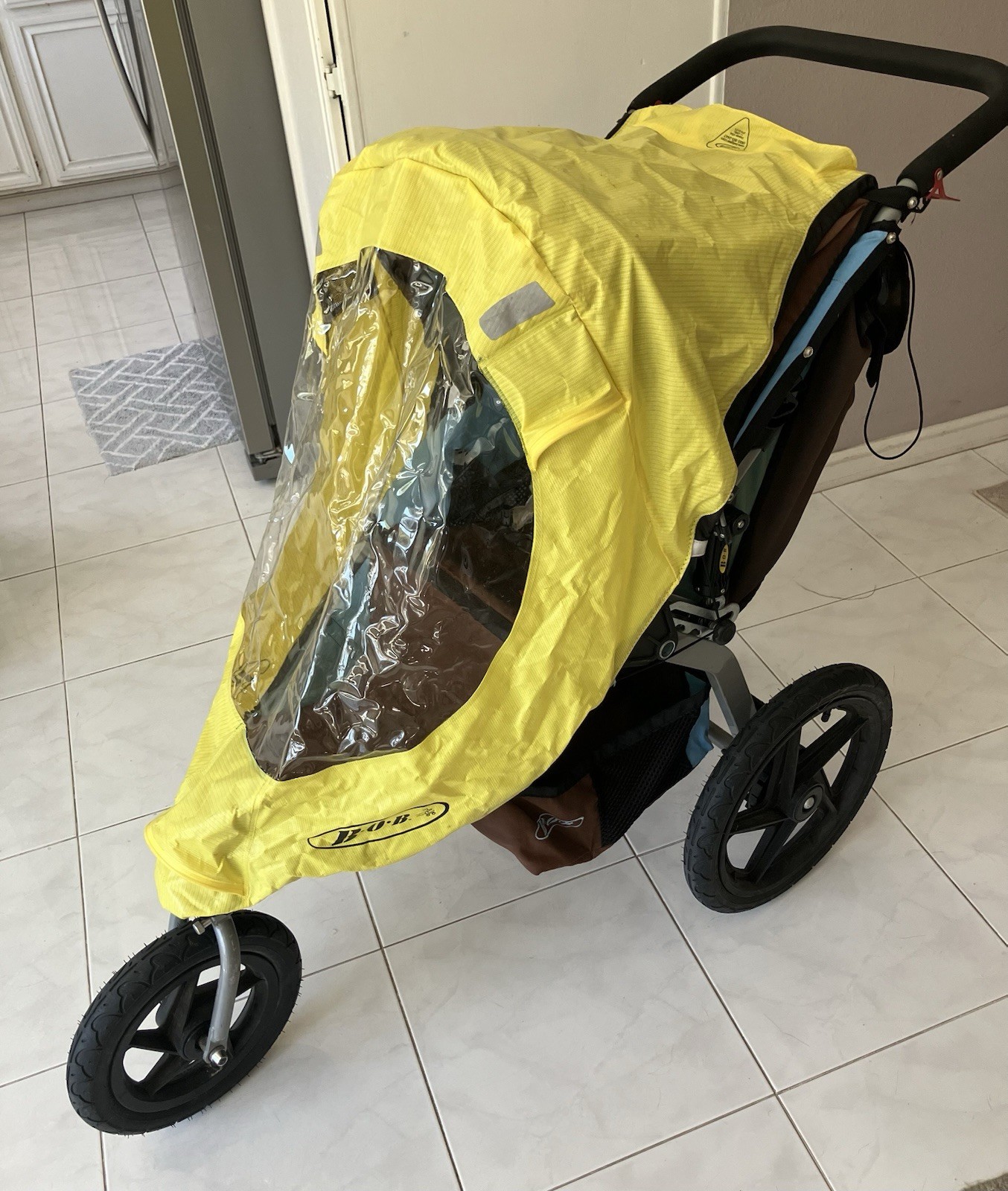 BOB Revolution / Stroller Strides Single Stroller Weather Shield - Yellow