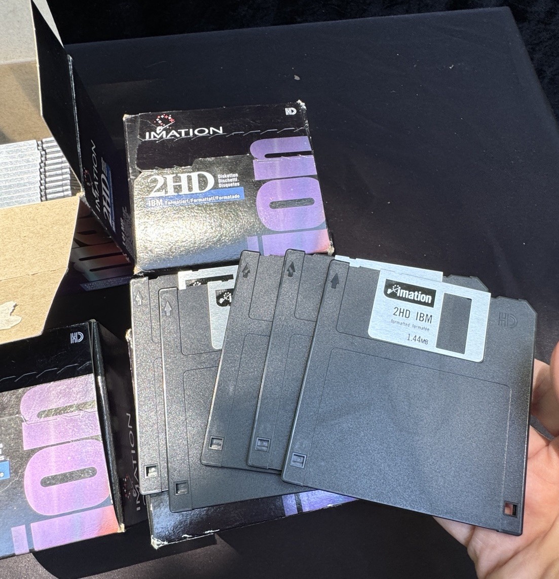 Imation 2HD 3.5" Inch Floppy Diskettes Lot 4 4 Boxes 3 Sealed! Mint Unused