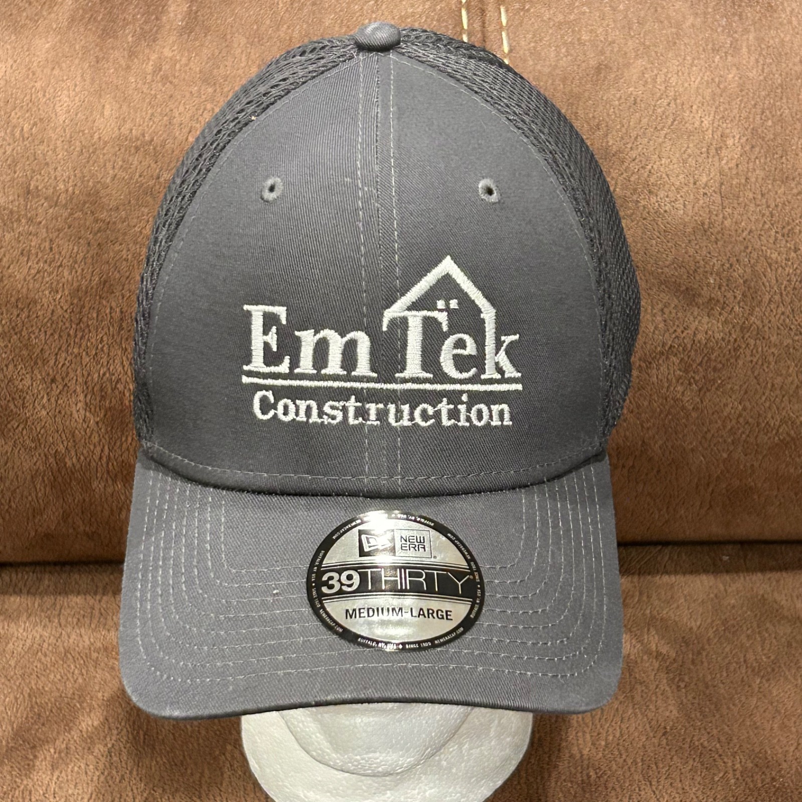 New Era 39Thrity EM  TEK Construction Flex Fit Hat ~ Med  Large Size