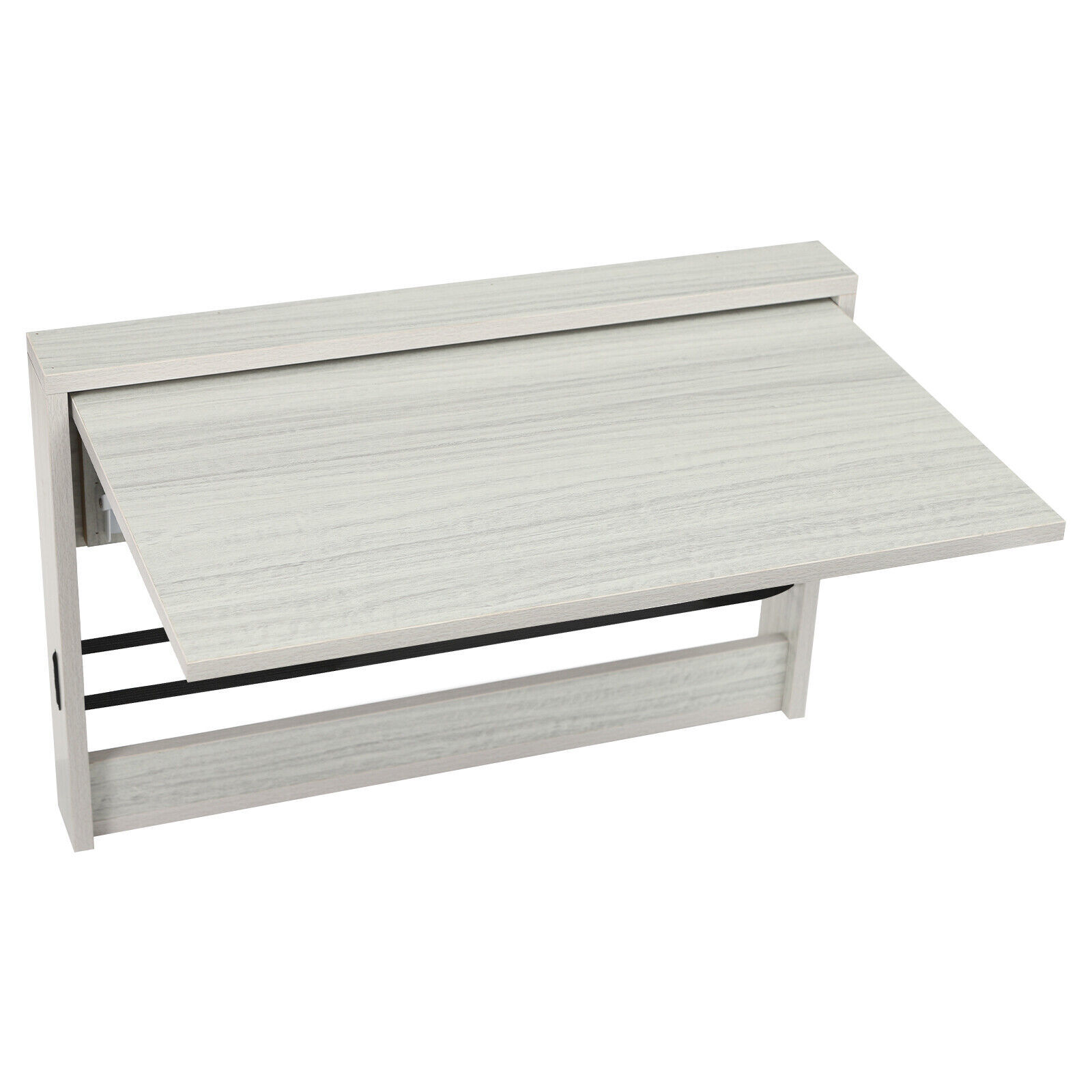 Folding Wall Table, Light Gray Fold Down Table Wall Mounted For Workbench, Home