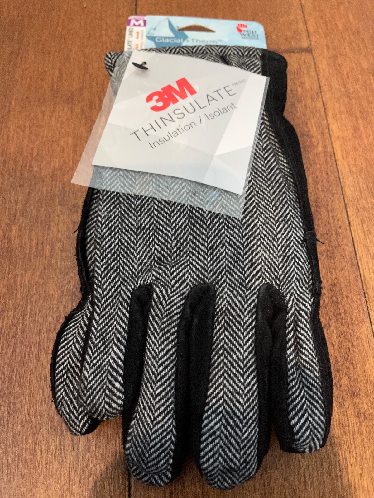 Midwest, Ladies Wool/leather insulated thinsulate winter work gloves MEDIUM
