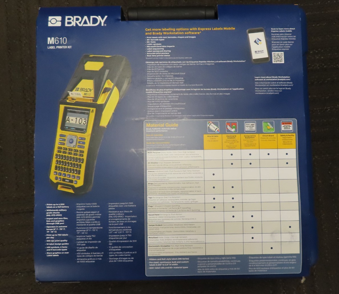 Brady M610 Portable Bluetooth Thermal Label Printer