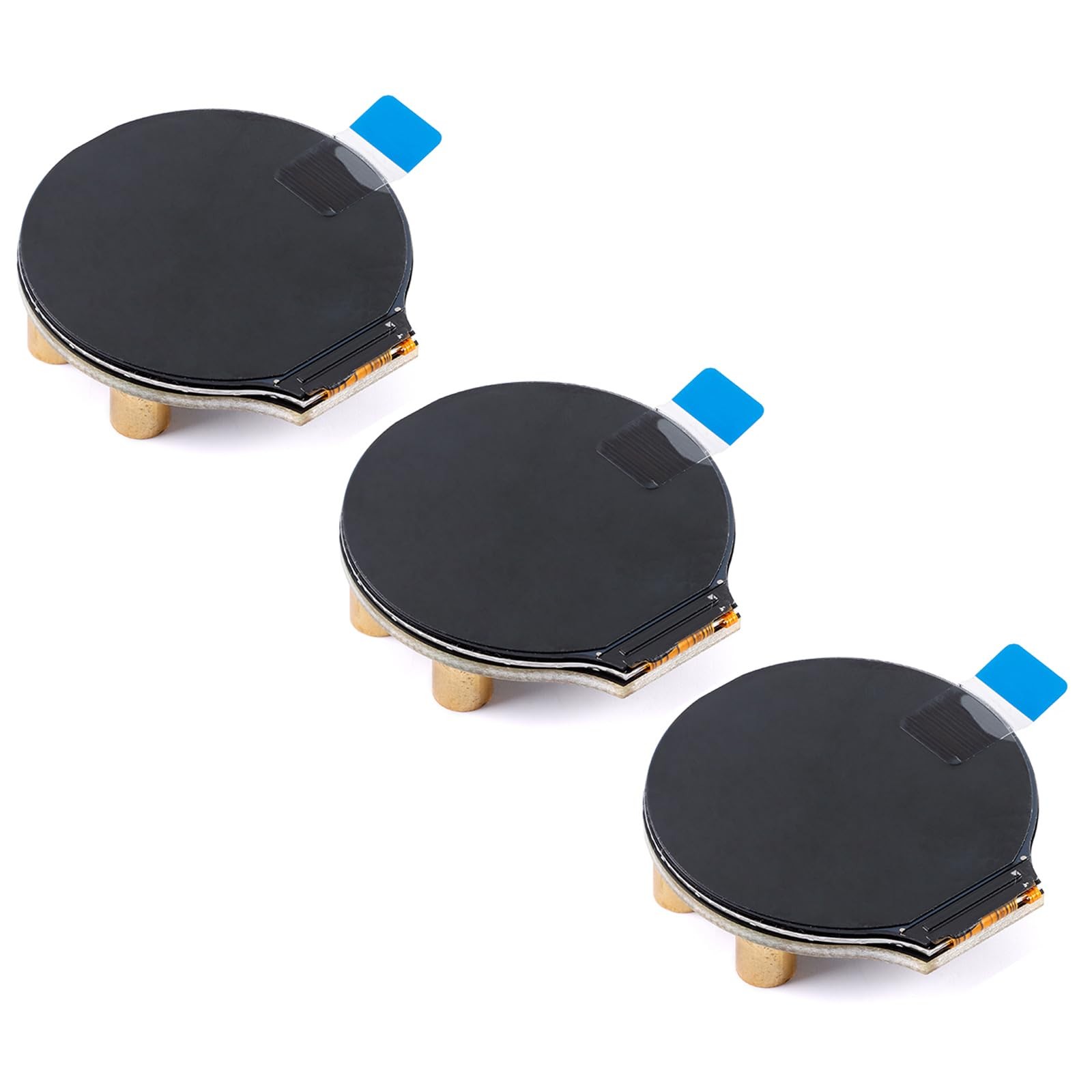 JESSINIE 3Pcs 1.28 Inch TFT LCD Display Module Round GC9A01 Driver IPS LCD...