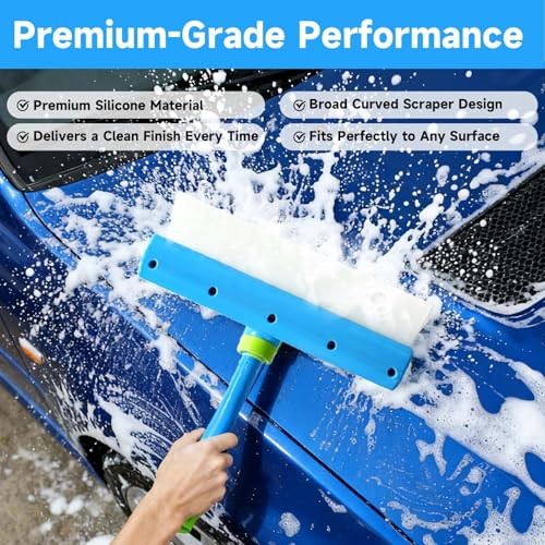 Recyclable Silicone Window Squeegee Kit – 3-in-1 Glass Cleaning Tool with