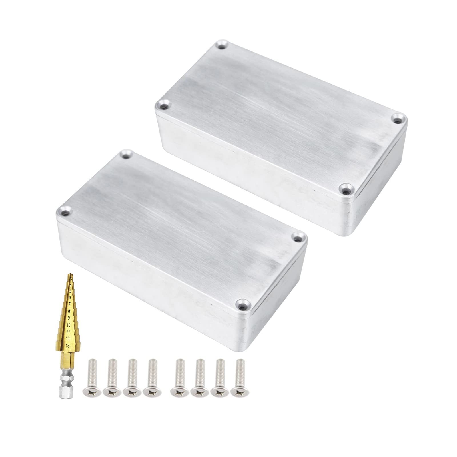 Aluminum Guitar Pedal Enclosure 1590B - 2 Pack Stomp Box for DIY Pedal