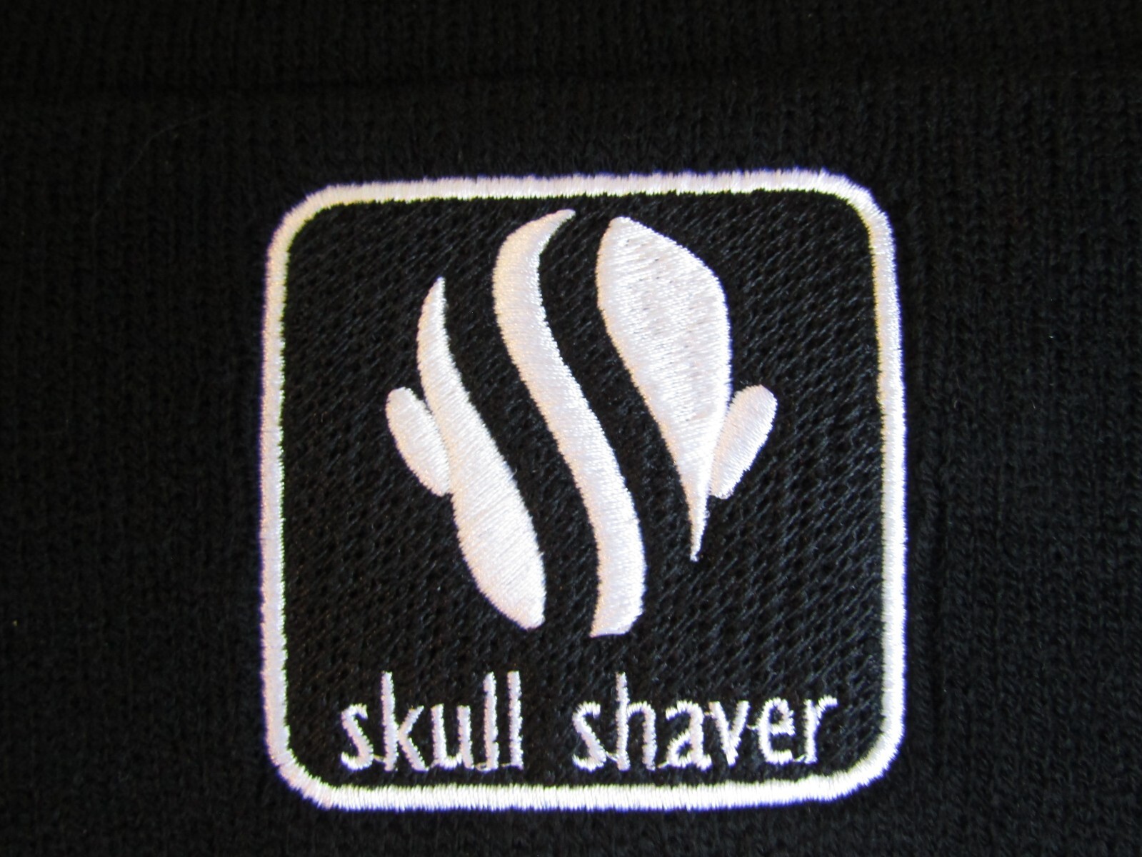 NIB Skull Shaver Black Embroidered Logo Beanie One Size Fits All