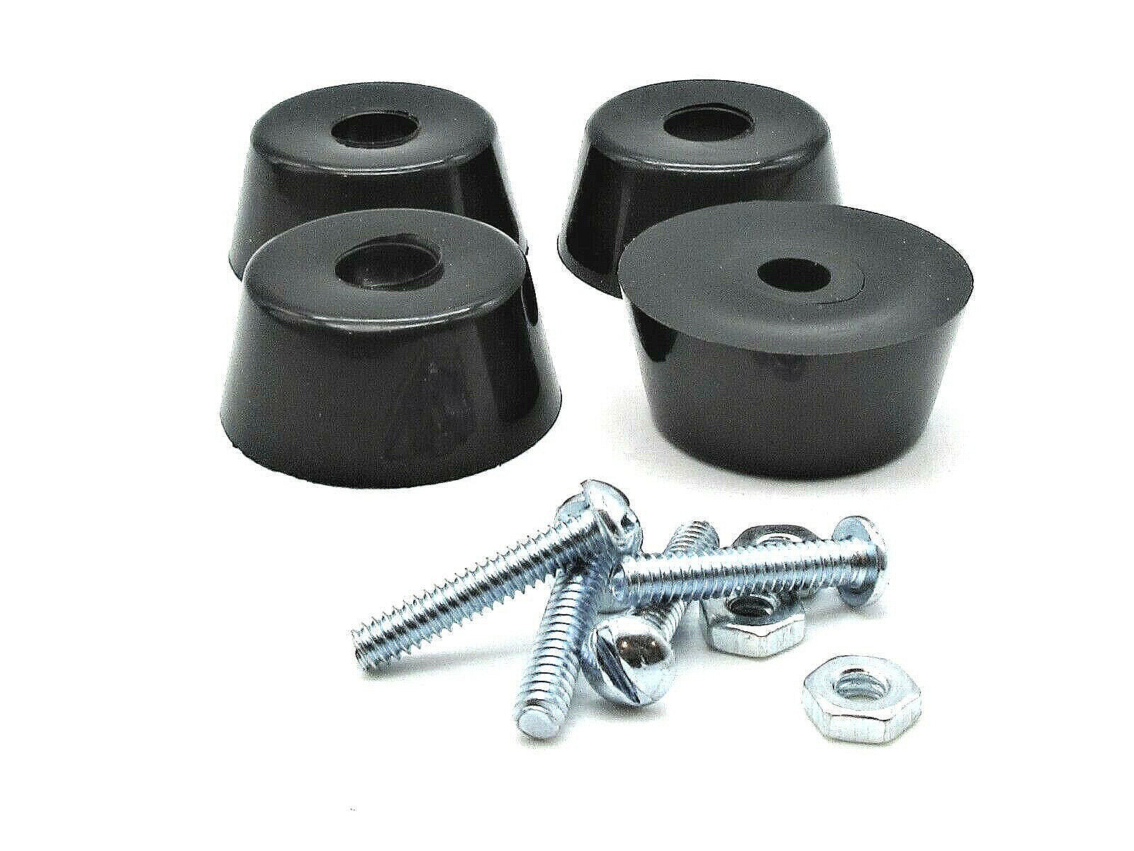 Generator Rubber Feet 16mm x 38mm OD Includes Hardware Vibration Mounts Set of 4