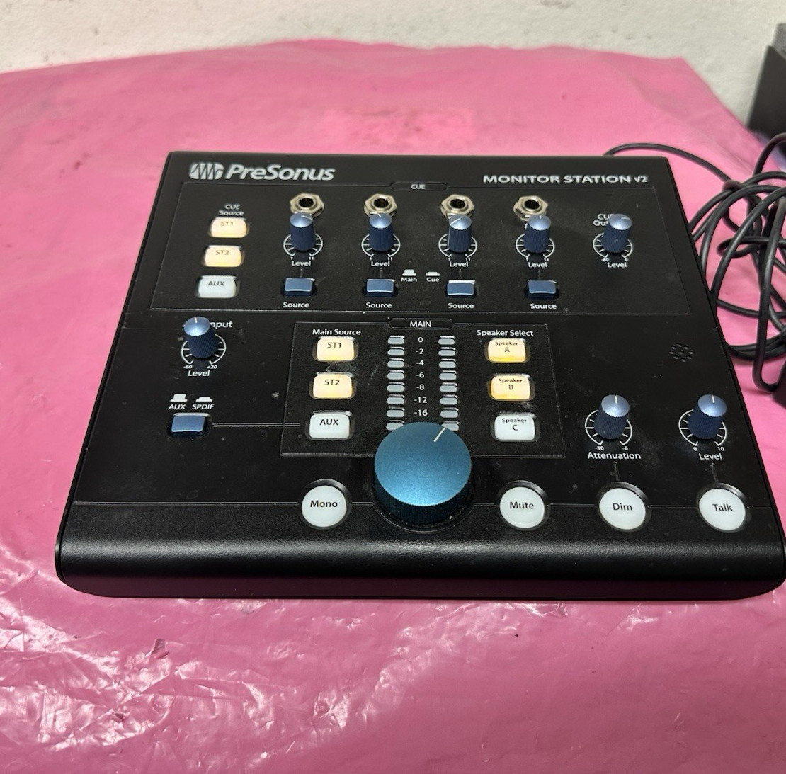 PreSonus Monitor Station V2 Active Studio Monitoring Controller with Power Cord
