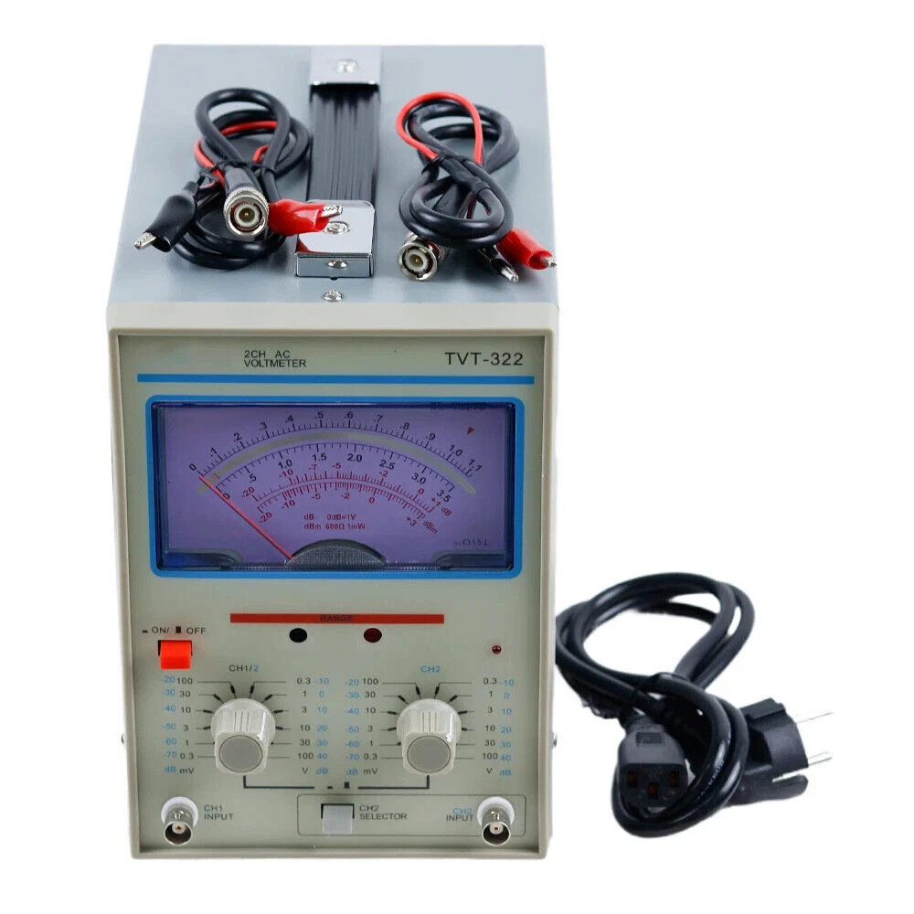 TVT-322 Dual Channel Milivoltmeter Double Needle Millivoltmeter New Design b