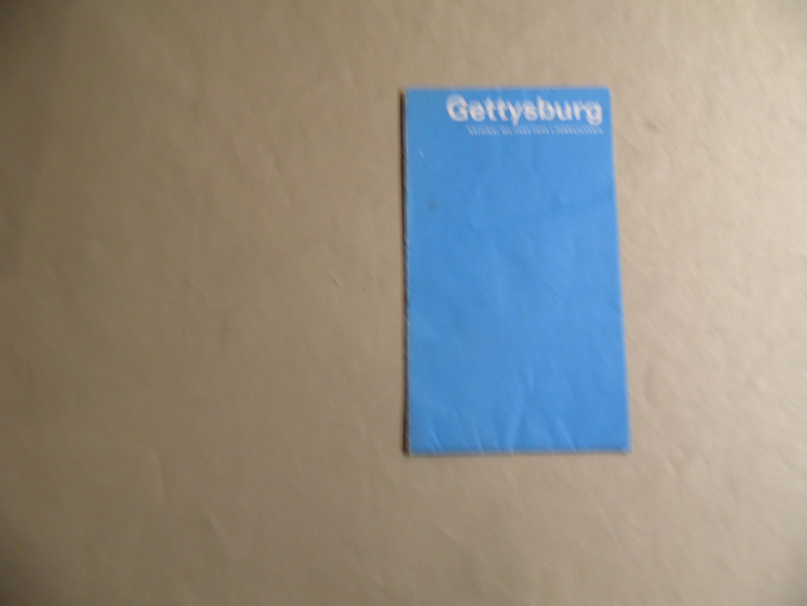 Gettysburg Map / Pamphlet / Circa 1971 / Free Domestic Shipping