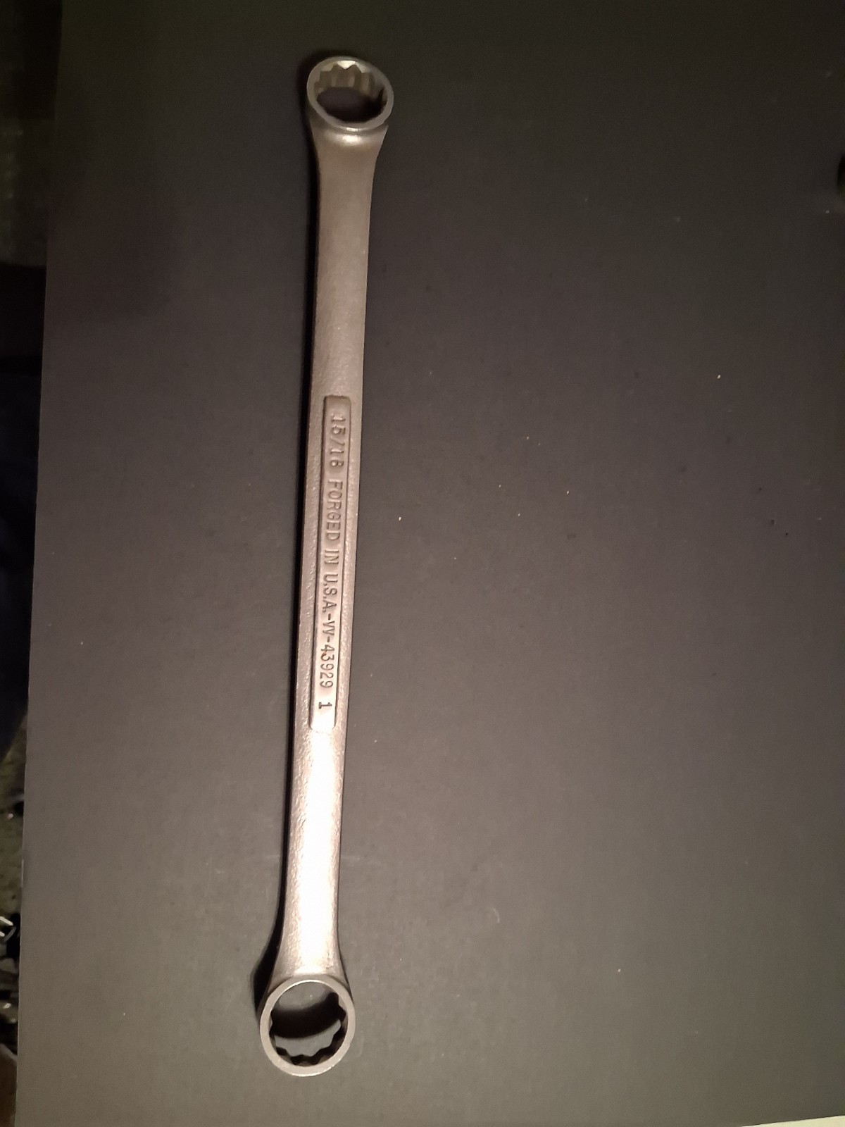 Craftsman 15/16" & 1" Box End Wrench VV-43929 - Made in the USA