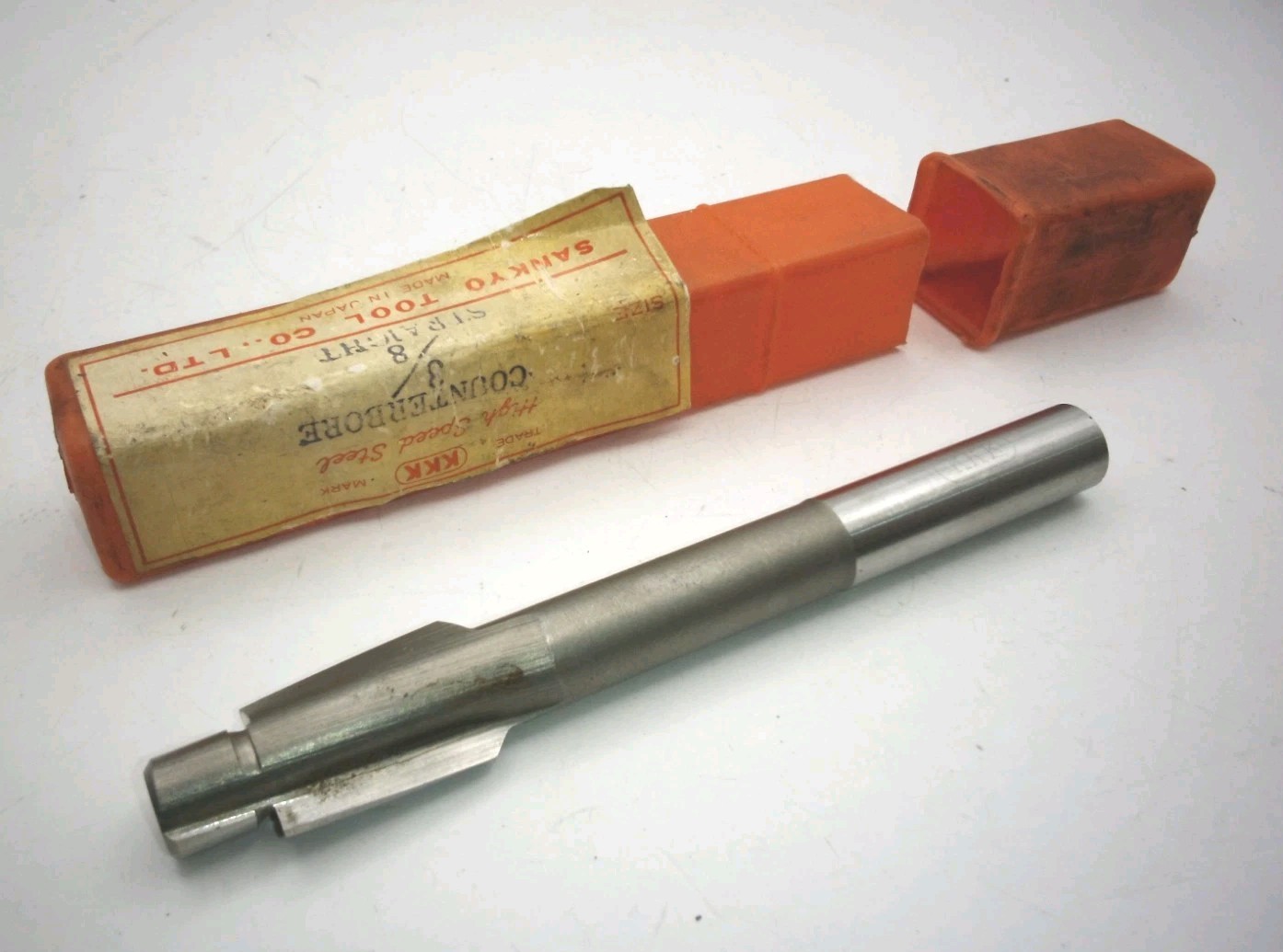 Sankyo Tool Counterbore HHS High Speed Steel 3/8" Straight Japan