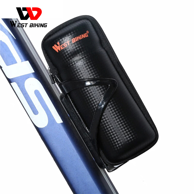 WEST BIKING Cycling Hard Shell Bicycle Repair Tool Storage Bag Capsule Box Black