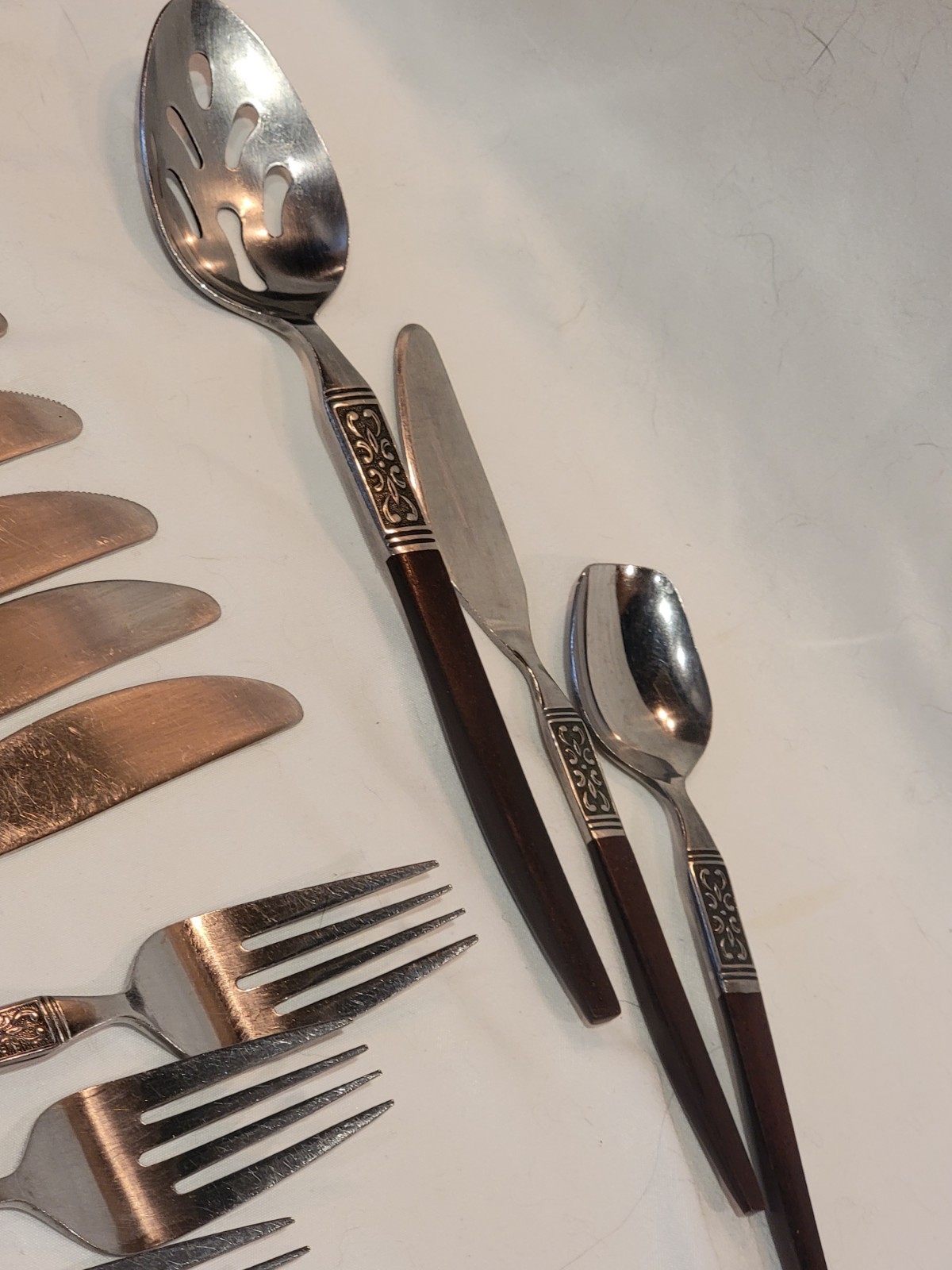 32 pc Interpur Stainless INR19 Japan ~ Danish Modern Flatware