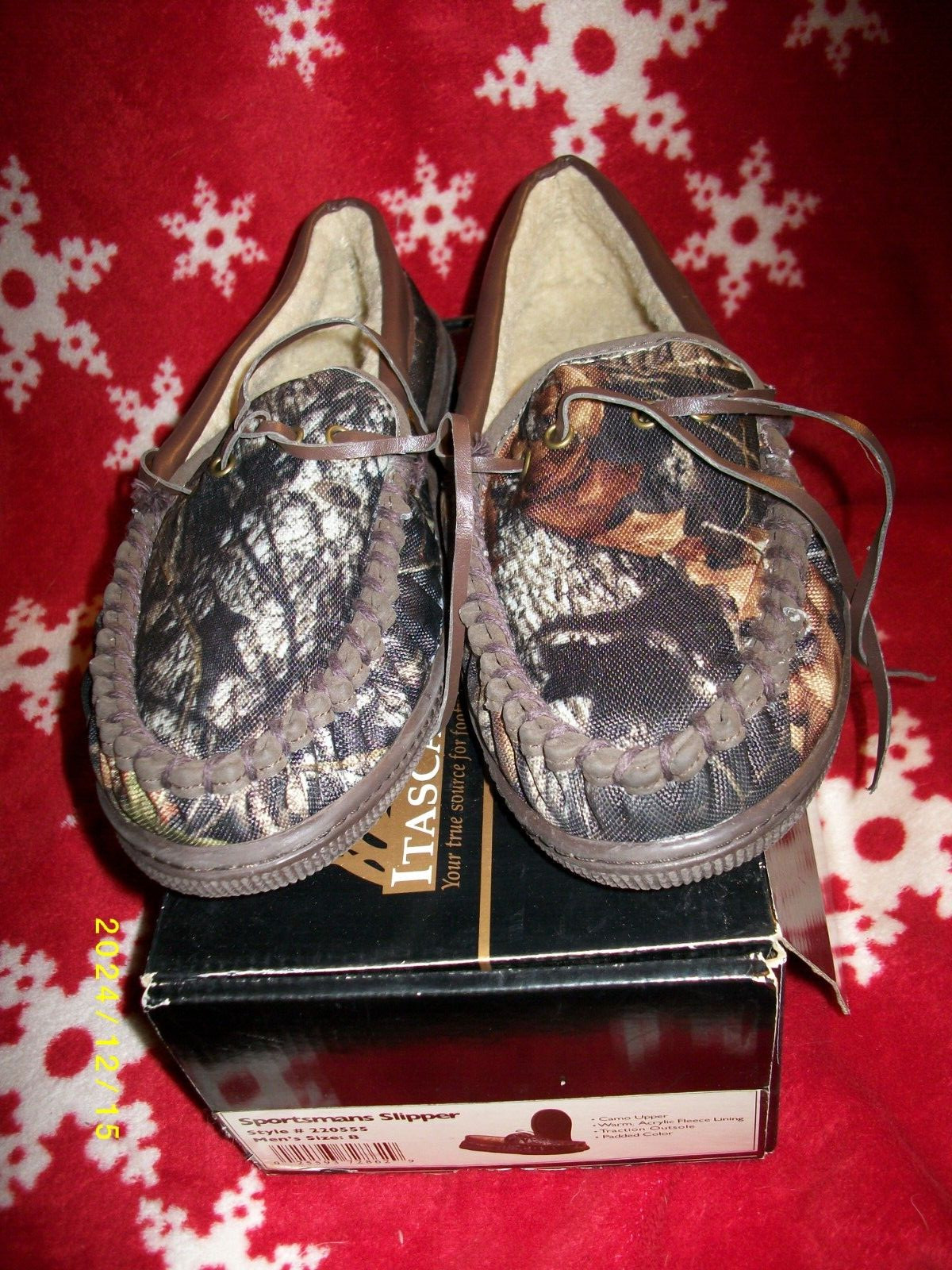 Mens Itasca Sportmens Slippers Size 8