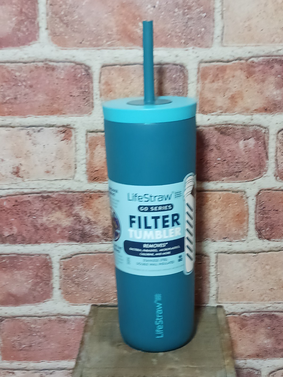 LifeStraw Go Series Tumbler Double Wall Insulated Stainless Steel Filter Hiking