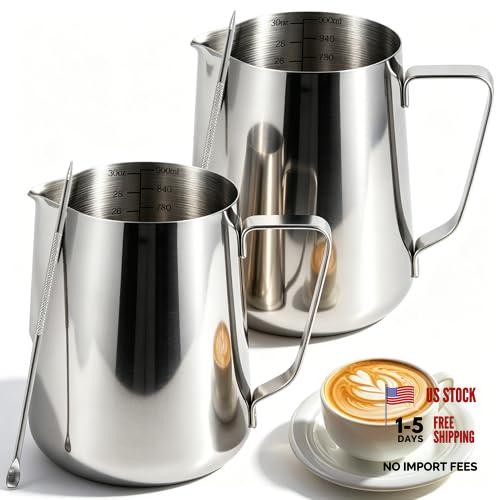 Pack Milk Frothing Pitcher 900ml 3oz Large Capacity Steaming Pitchers | 2
