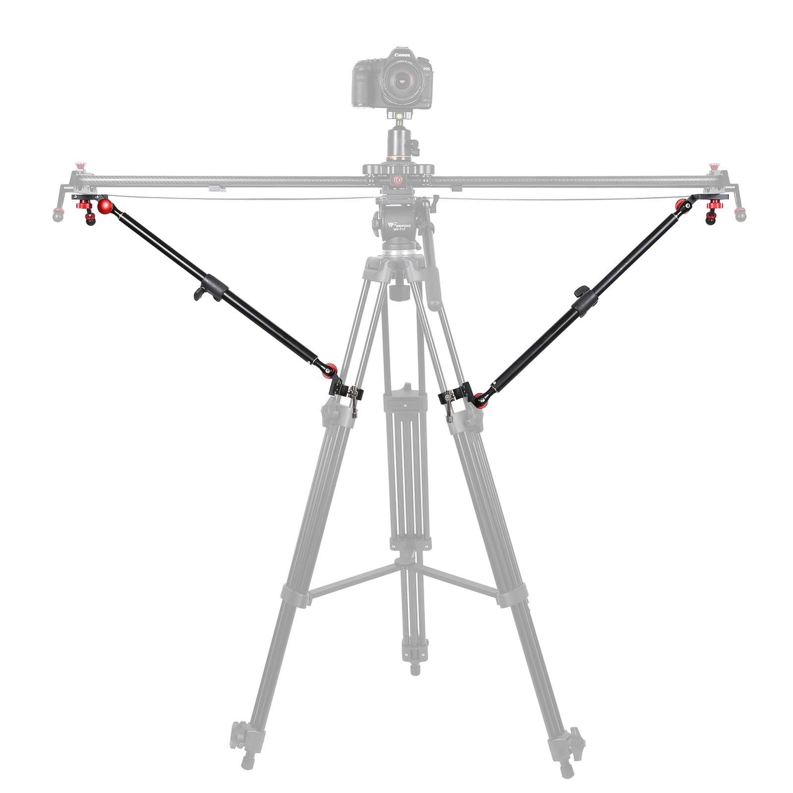 GVM Camera Slider Support Arm,Stabilizer Adjustable Tripod Stability Arm