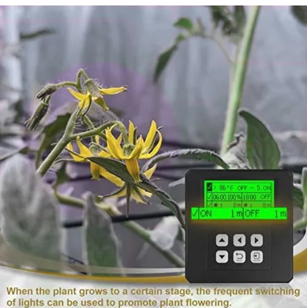 VBR-C100 Grow Light Controller Sunrise Sunset,Timing ON | Off,Power%,Cycle Sw...