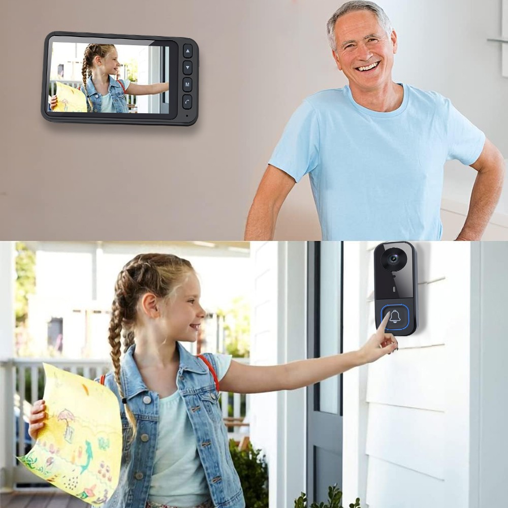 Wireless Doorbell Camera Phone Door Ring Video Intercom Security Night Vision US