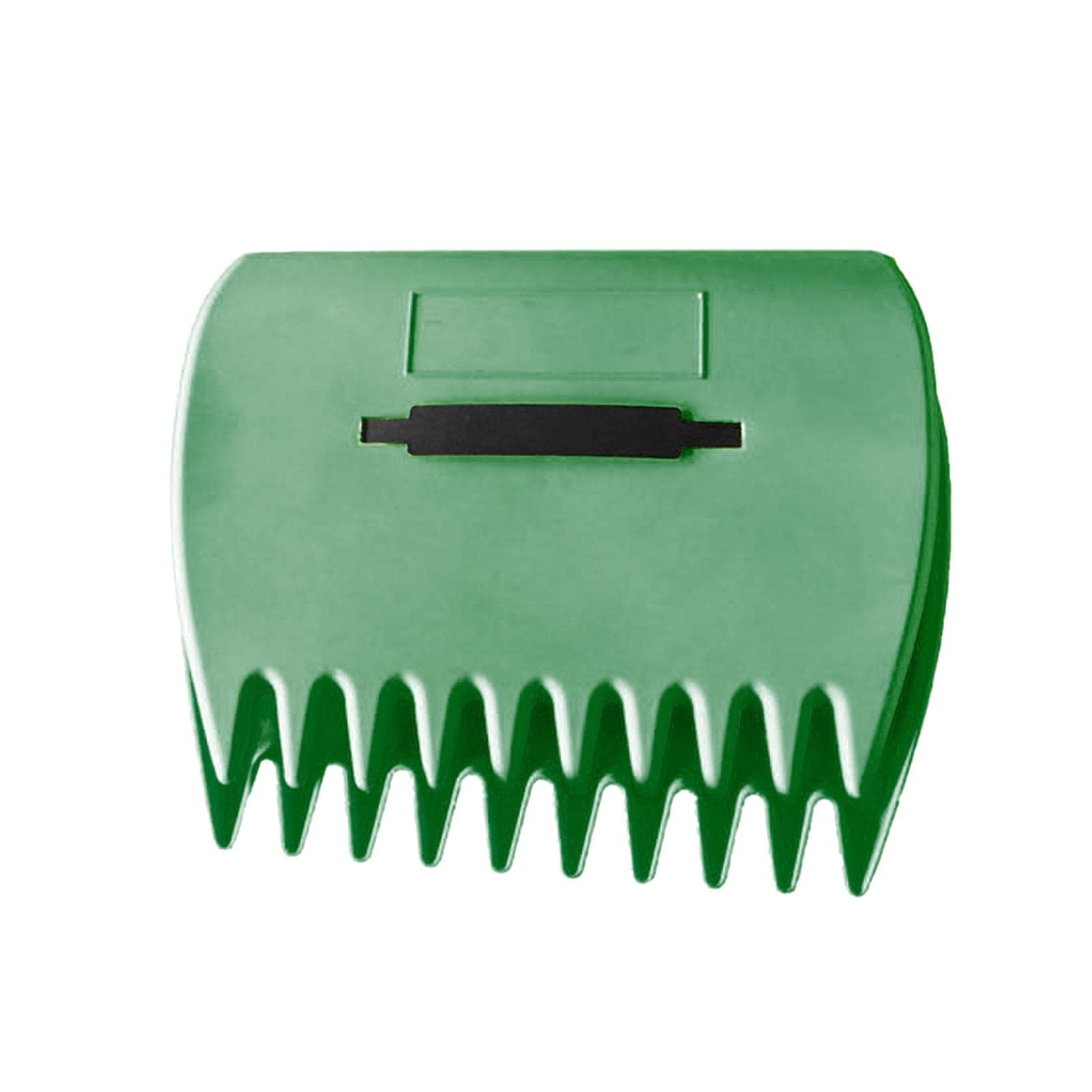 Dark Green Garden Yard Leaf Scoops Hand Rakes Large Lightweight Plastic Trash