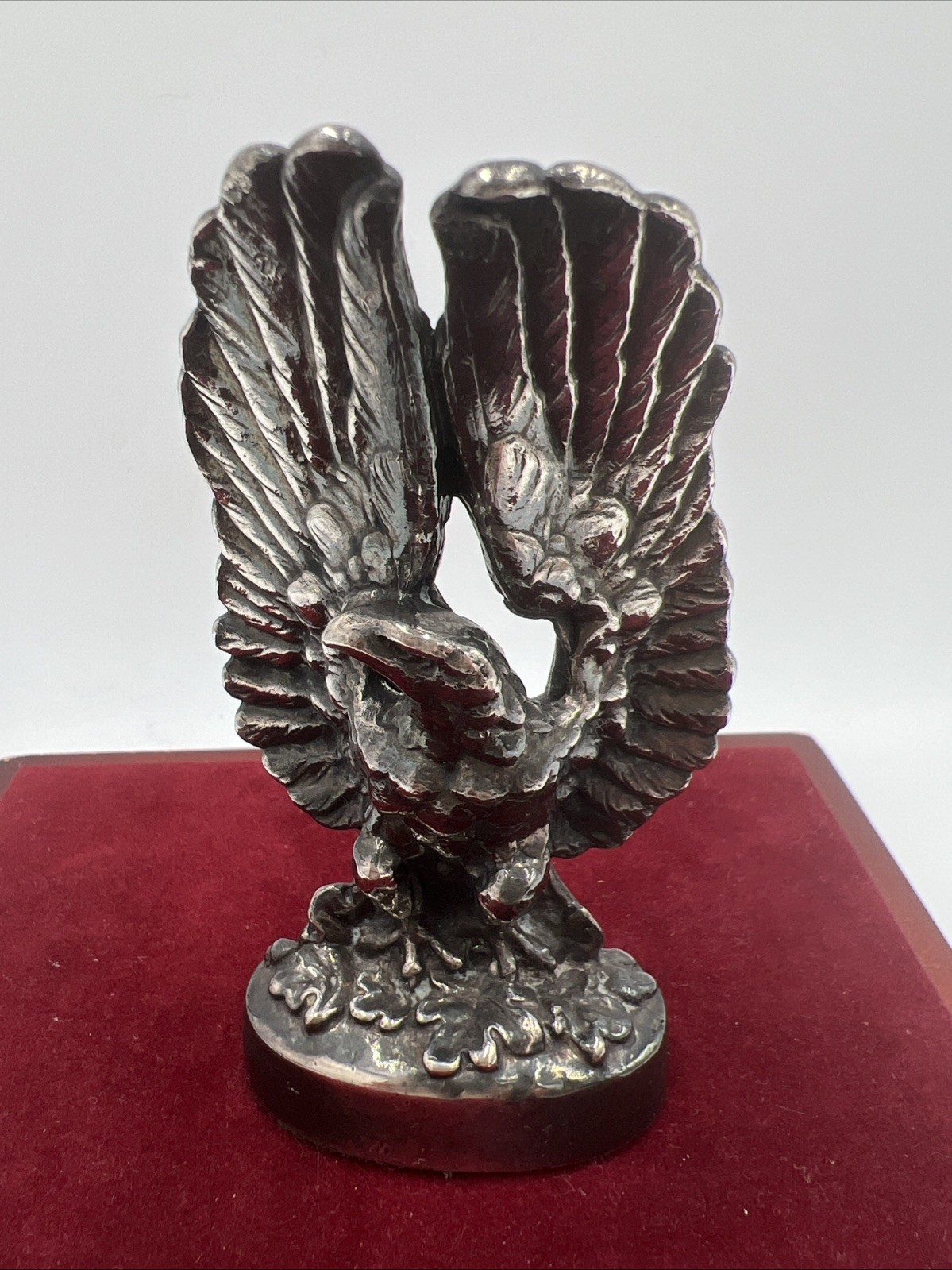 VINTAGE GORHAM SILVERPLATE YC 77 EAGLE FIGURINES PAPERWEIGHTS 3.75” Rare Heavy