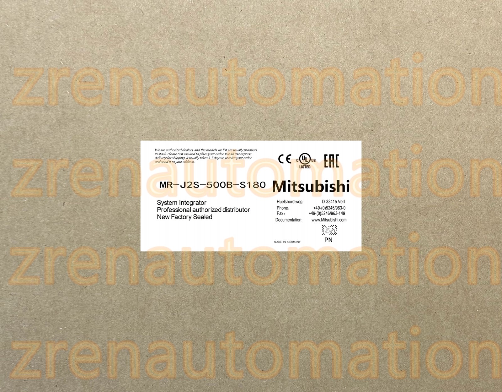 MR-J2S-500B-S180 Mitsubishi PLC Module/CPU/Servo Driver Fast Shipping HTQ0